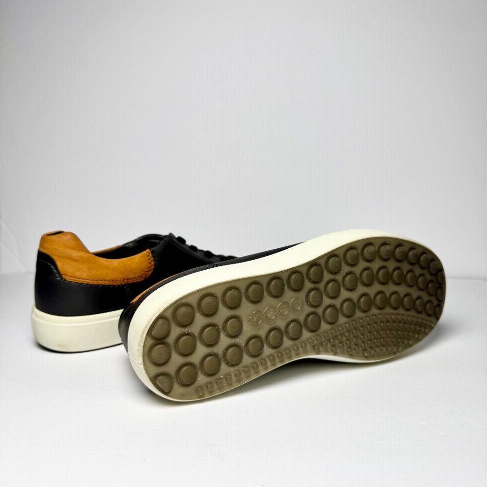 Ecco Men's Soft 7 Leather Sneaker Black Sz 9 US - Picture 4 of 9
